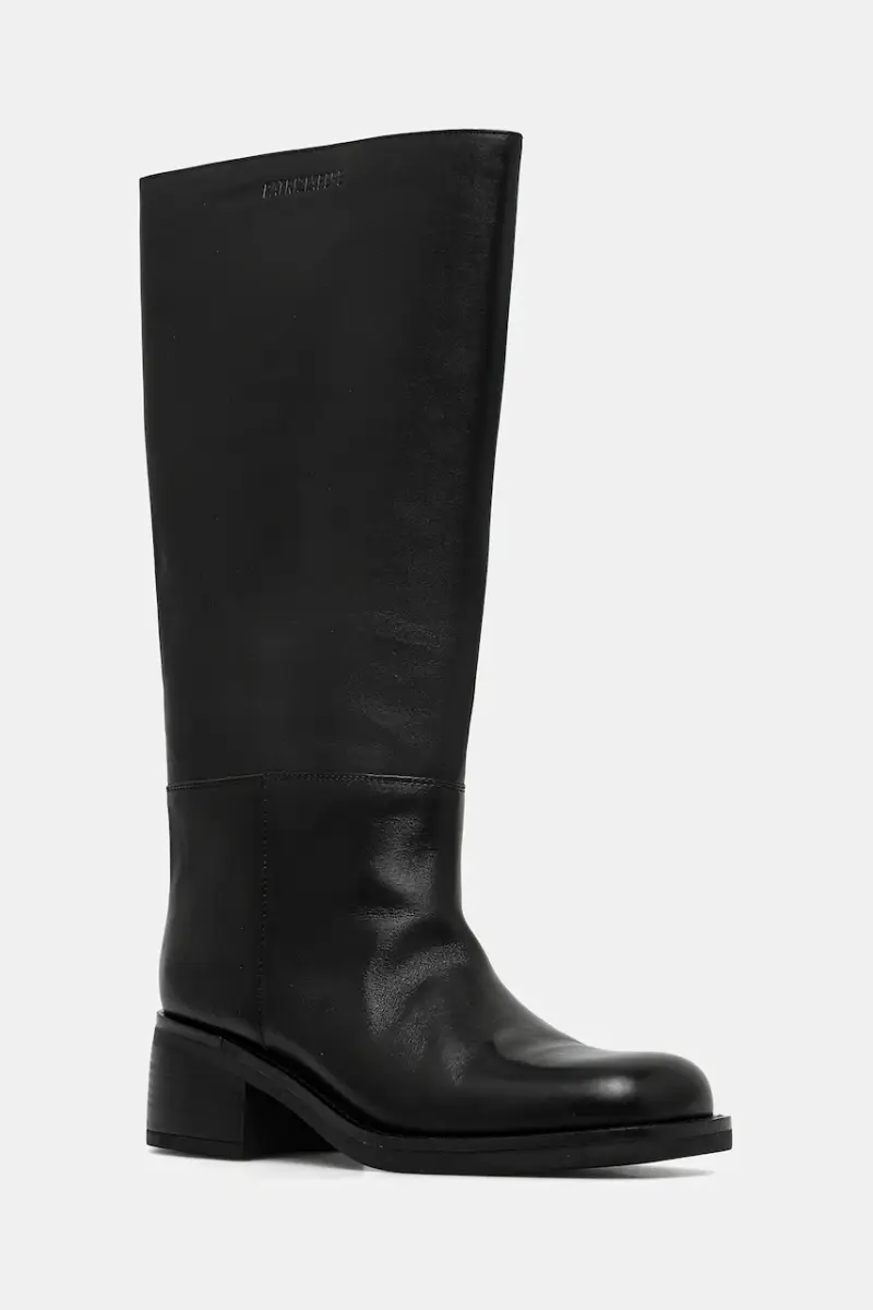 stivali in pelle Nero