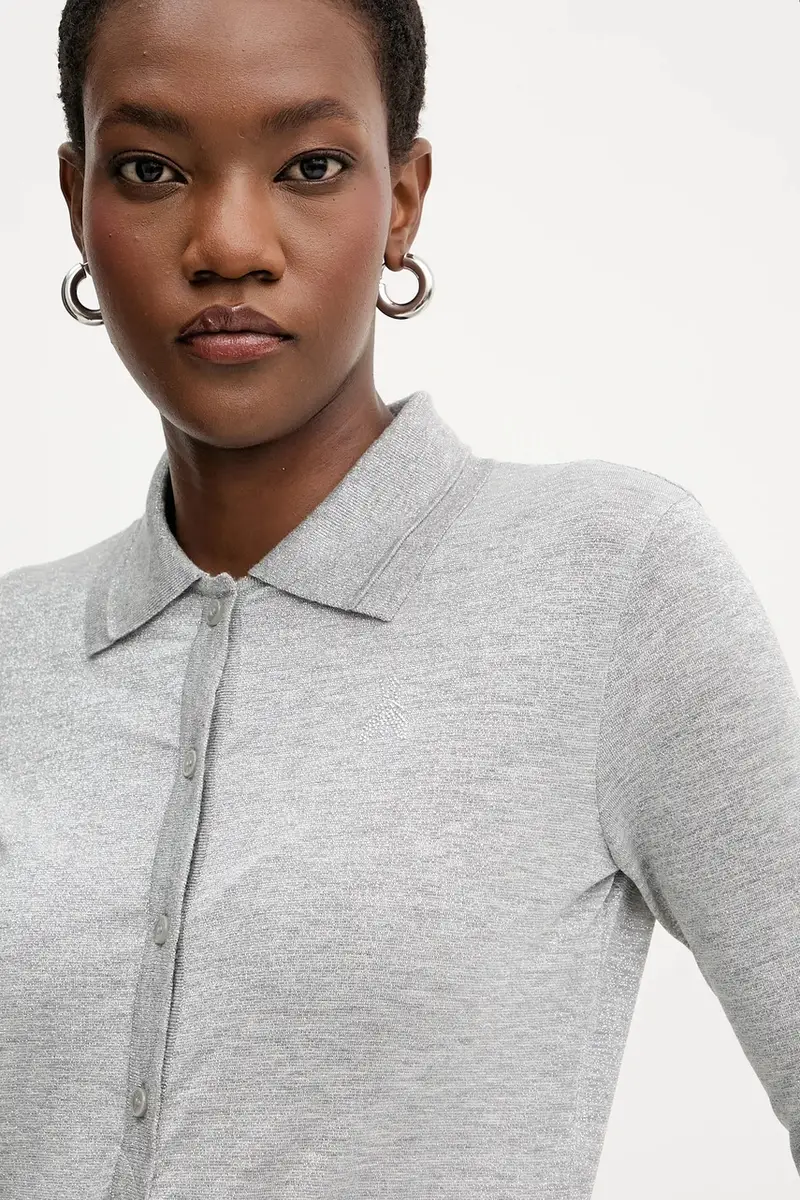 PATRIZIA PEPE T-shirt Donna Grigio 3841945 miniatura 4