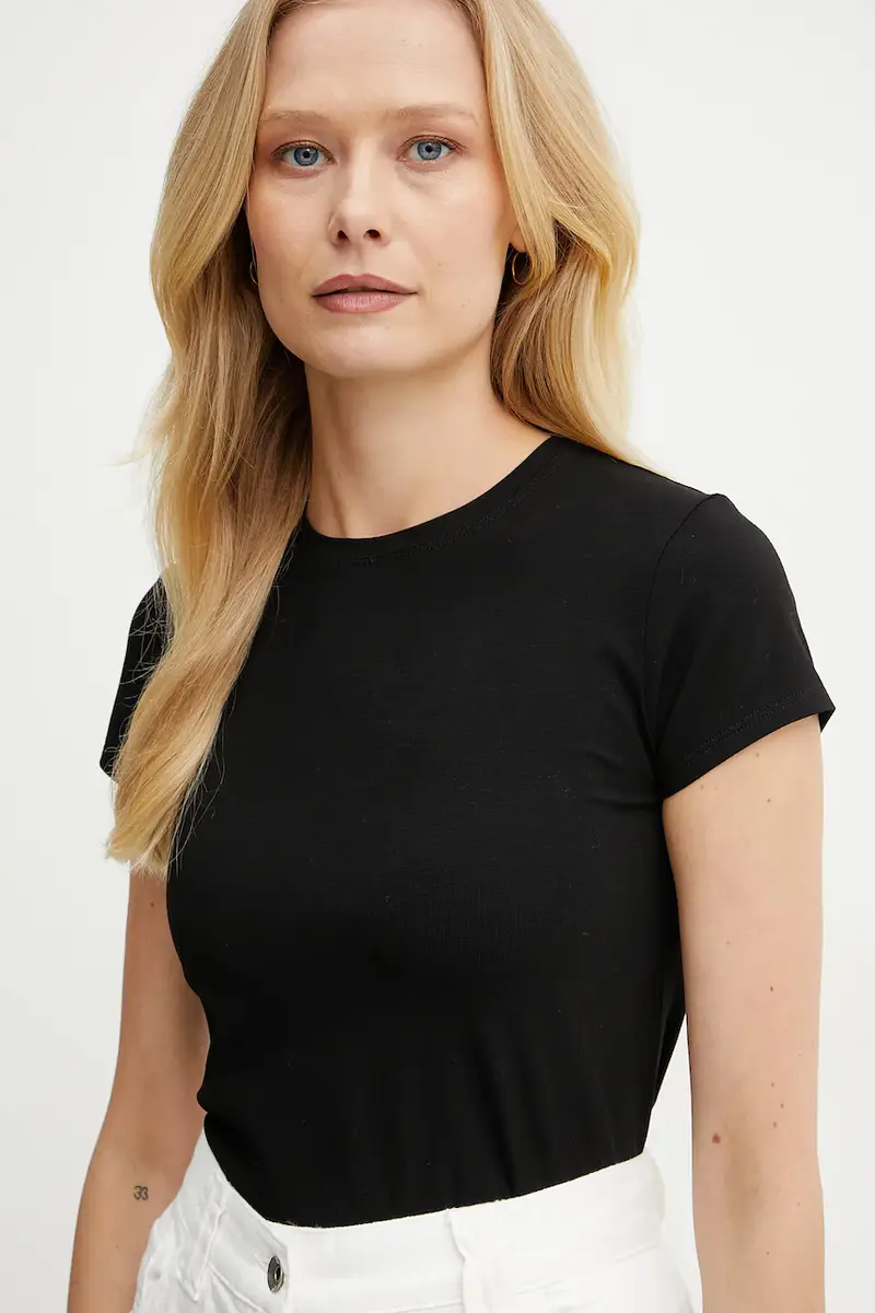 PATRIZIA PEPE T-shirt Donna Nero 3336754 miniatura 3