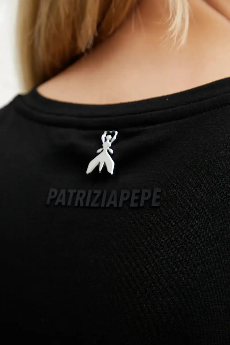PATRIZIA PEPE T-shirt Donna Nero 3336754 miniatura 4