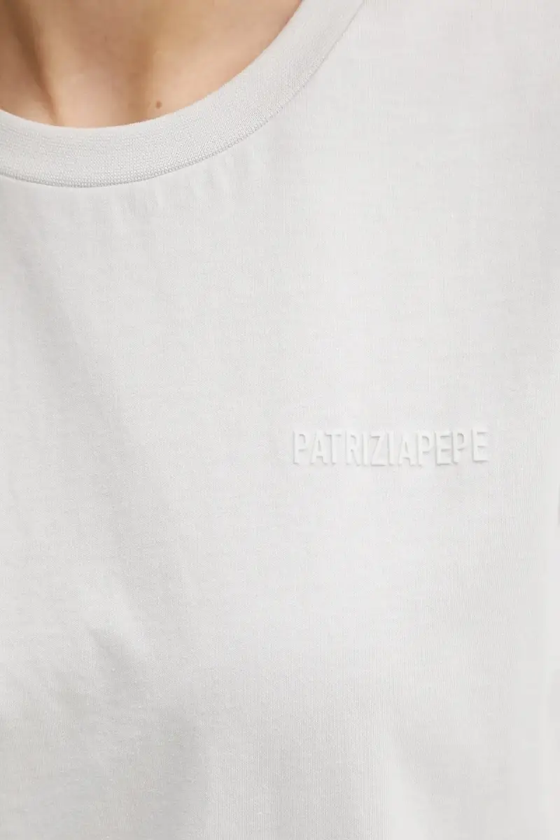 t-shirt in cotone colore grigio miniatura 5