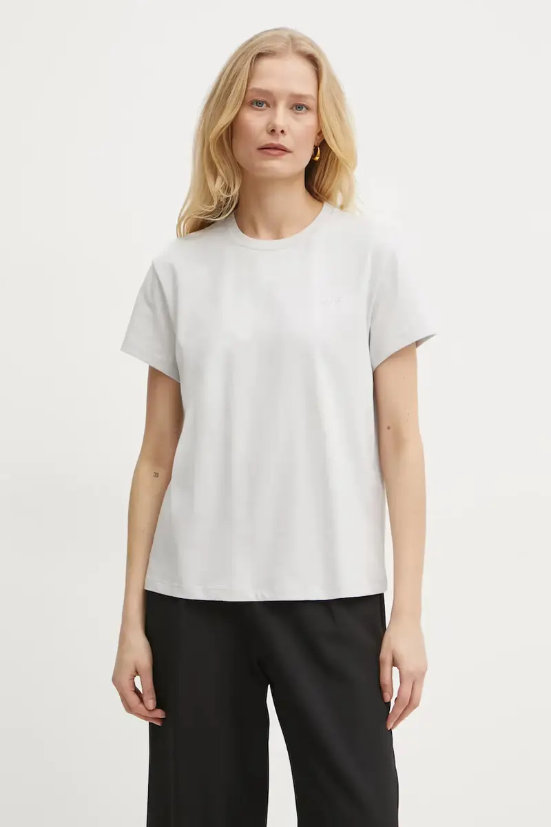 t-shirt in cotone colore grigio