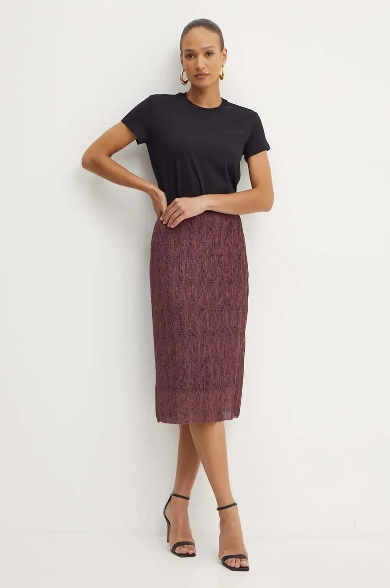 t-shirt in cotone colore nero miniatura 2