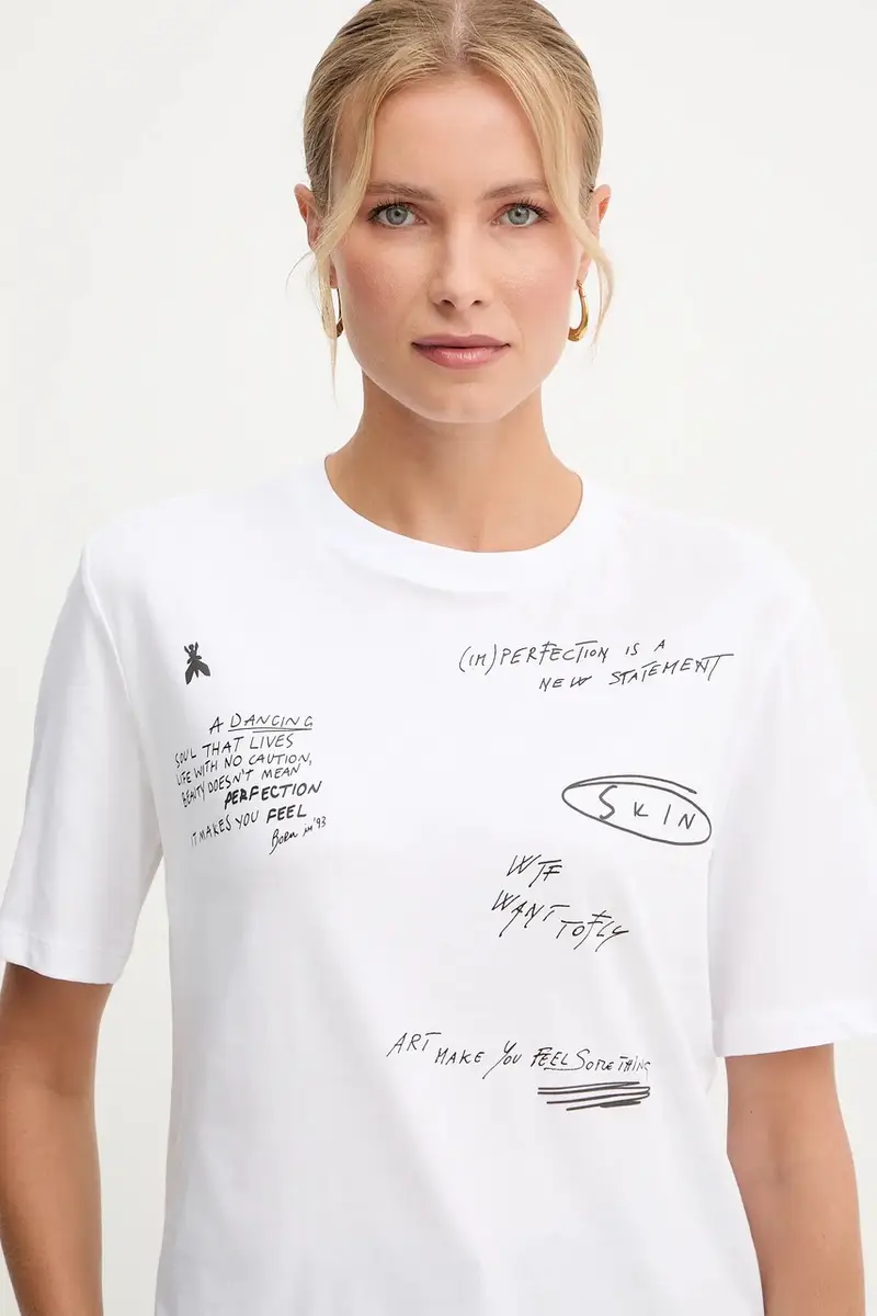PATRIZIA PEPE T-shirt Donna Bianco 3840691 miniatura 4