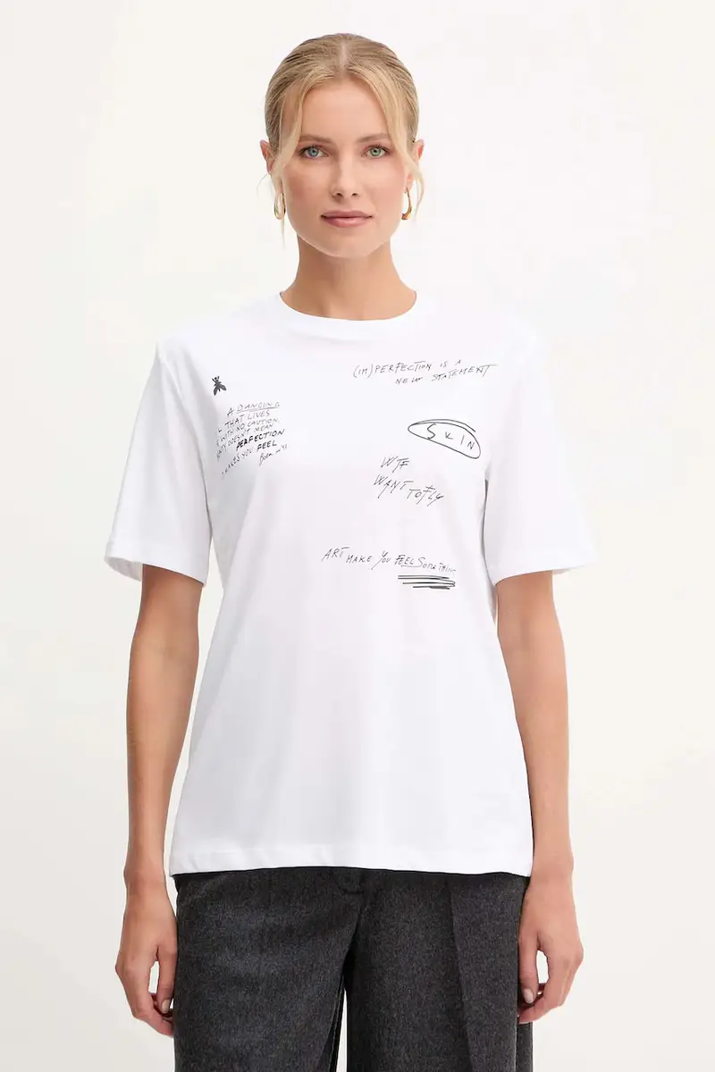 PATRIZIA PEPE T-shirt Donna Bianco 3840691