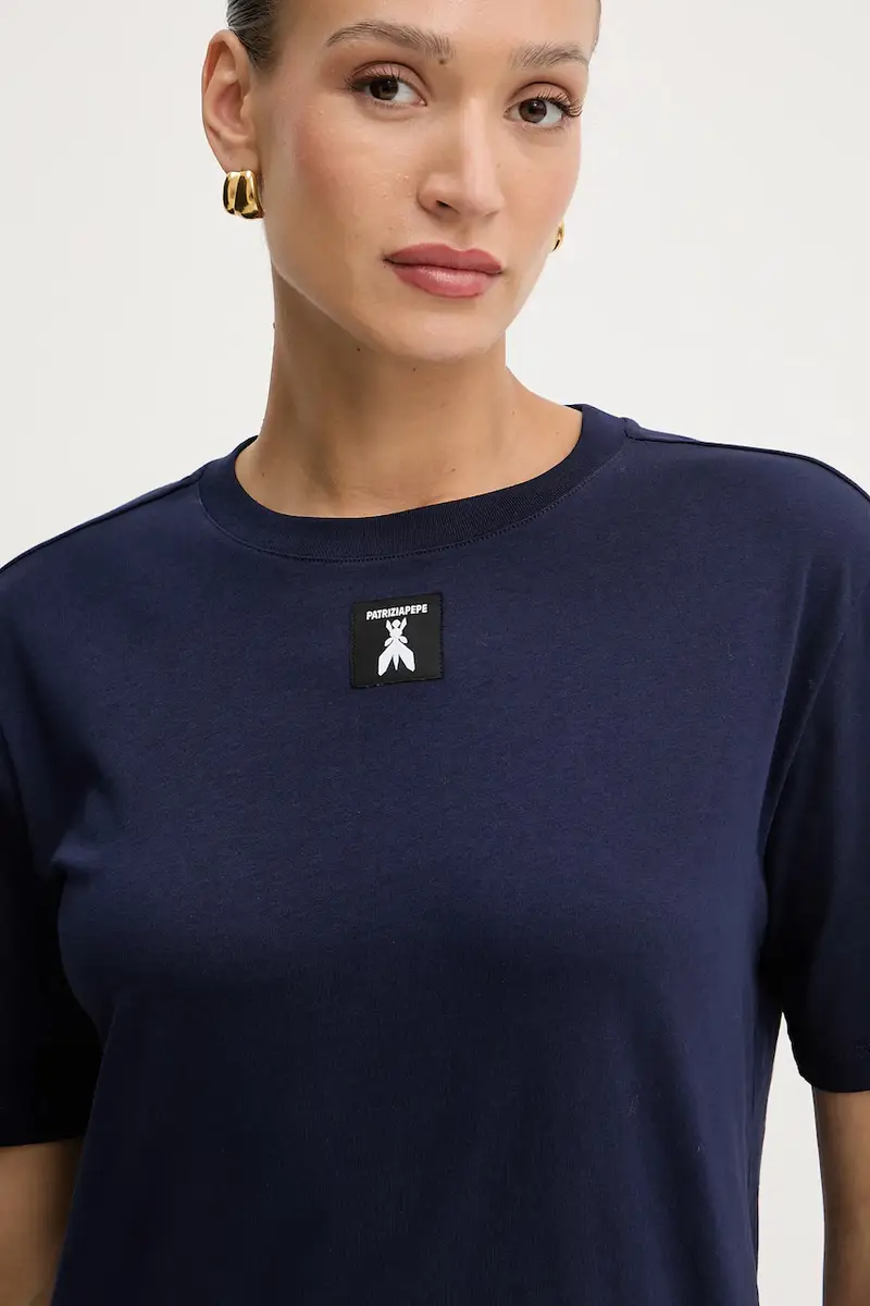 PATRIZIA PEPE T-shirt Donna Blu 3841037 miniatura 4