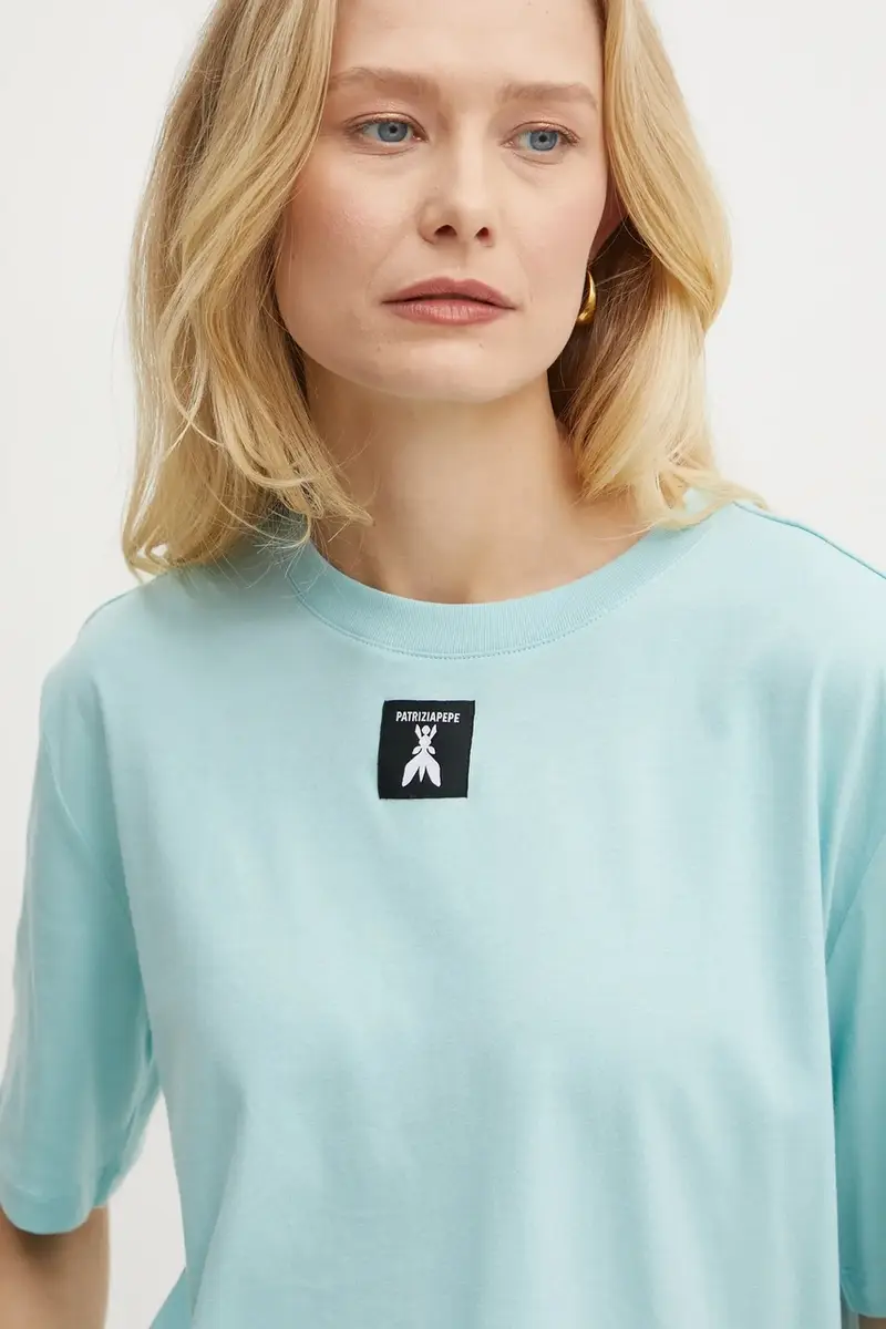 PATRIZIA PEPE T-shirt Donna Turchese 3348811 miniatura 4