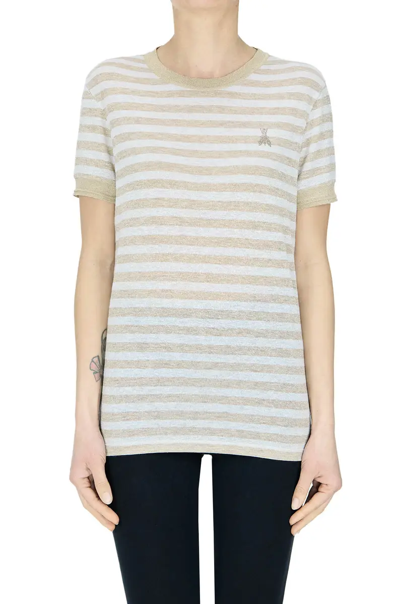 T-shirt in maglia a righe