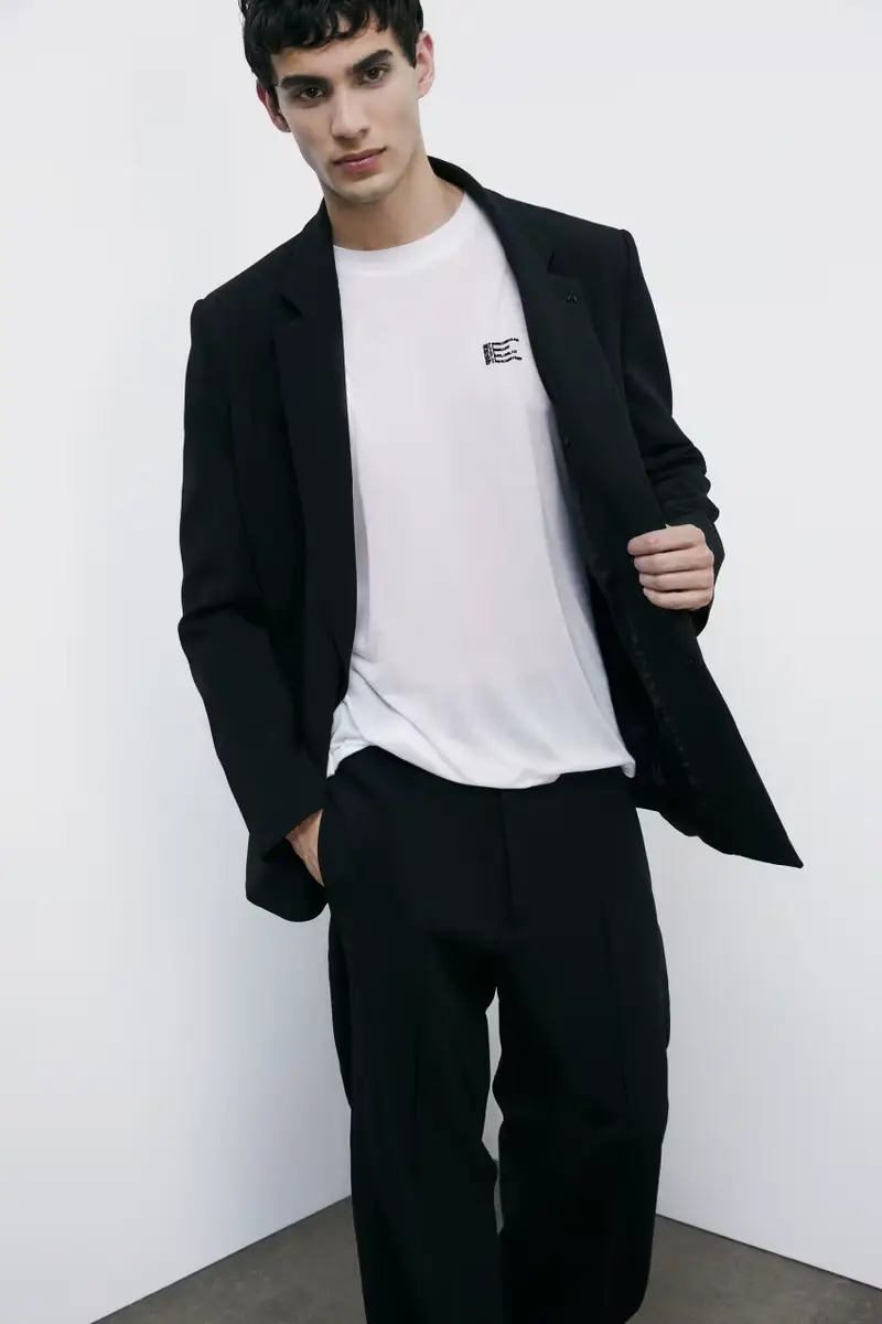 T-shirt manica corta in jersey Bianco