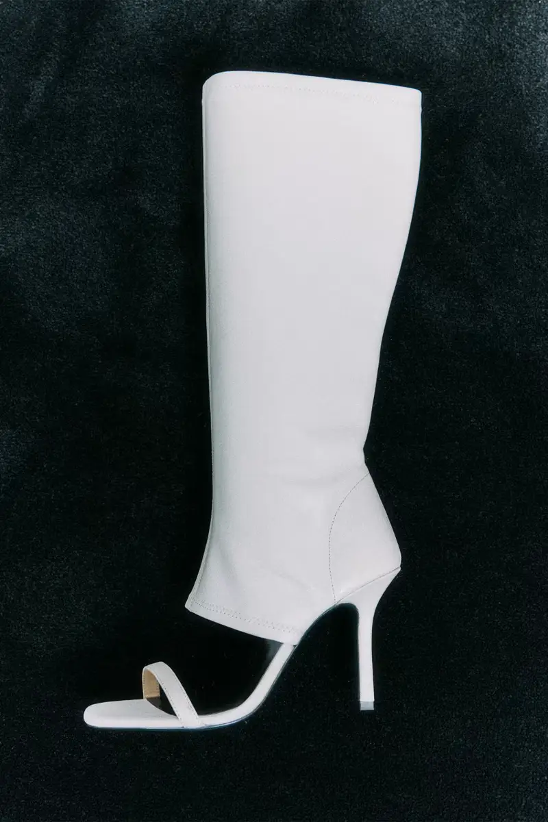 The SKIN Sandal Boot Bianco