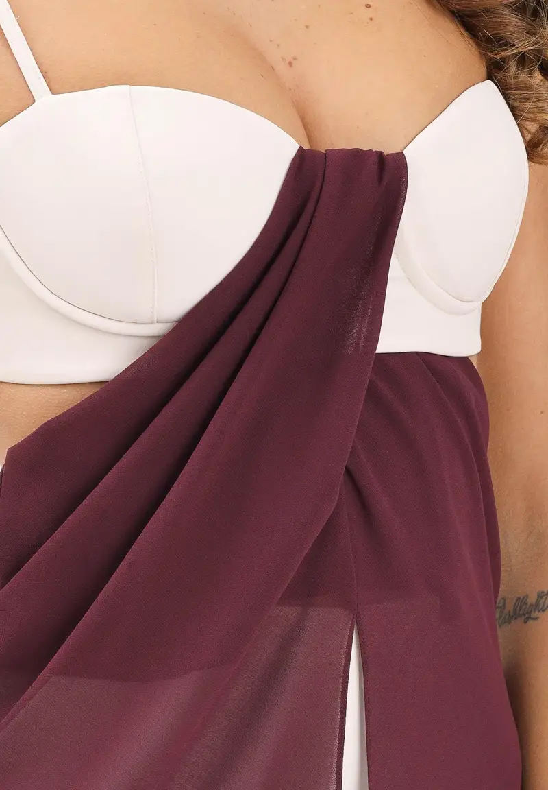 PATRIZIA PEPE Top Donna Bordeaux 3176294 miniatura 3