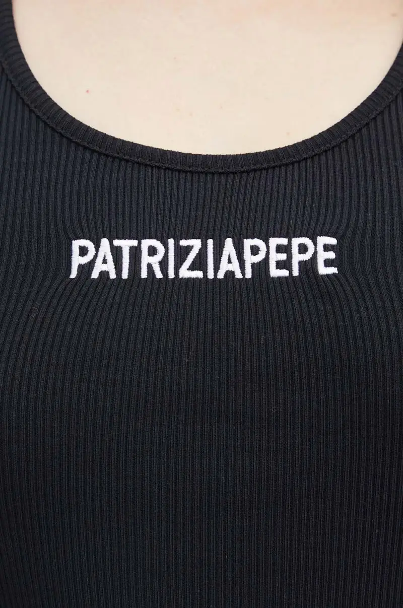 top in cotone colore nero 8M1617 J216 miniatura 5