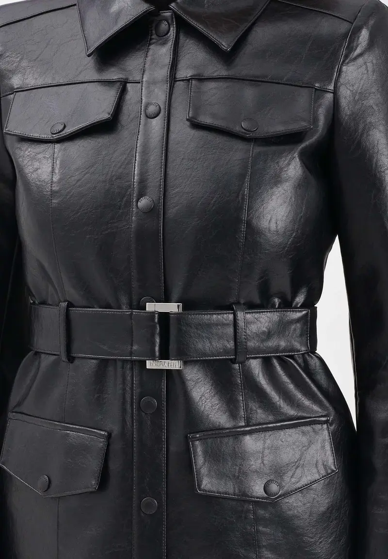 PATRIZIA PEPE Trench Donna Nero 3176393 miniatura 3