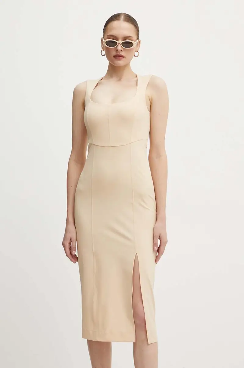 vestito colore beige 8A1401 A110