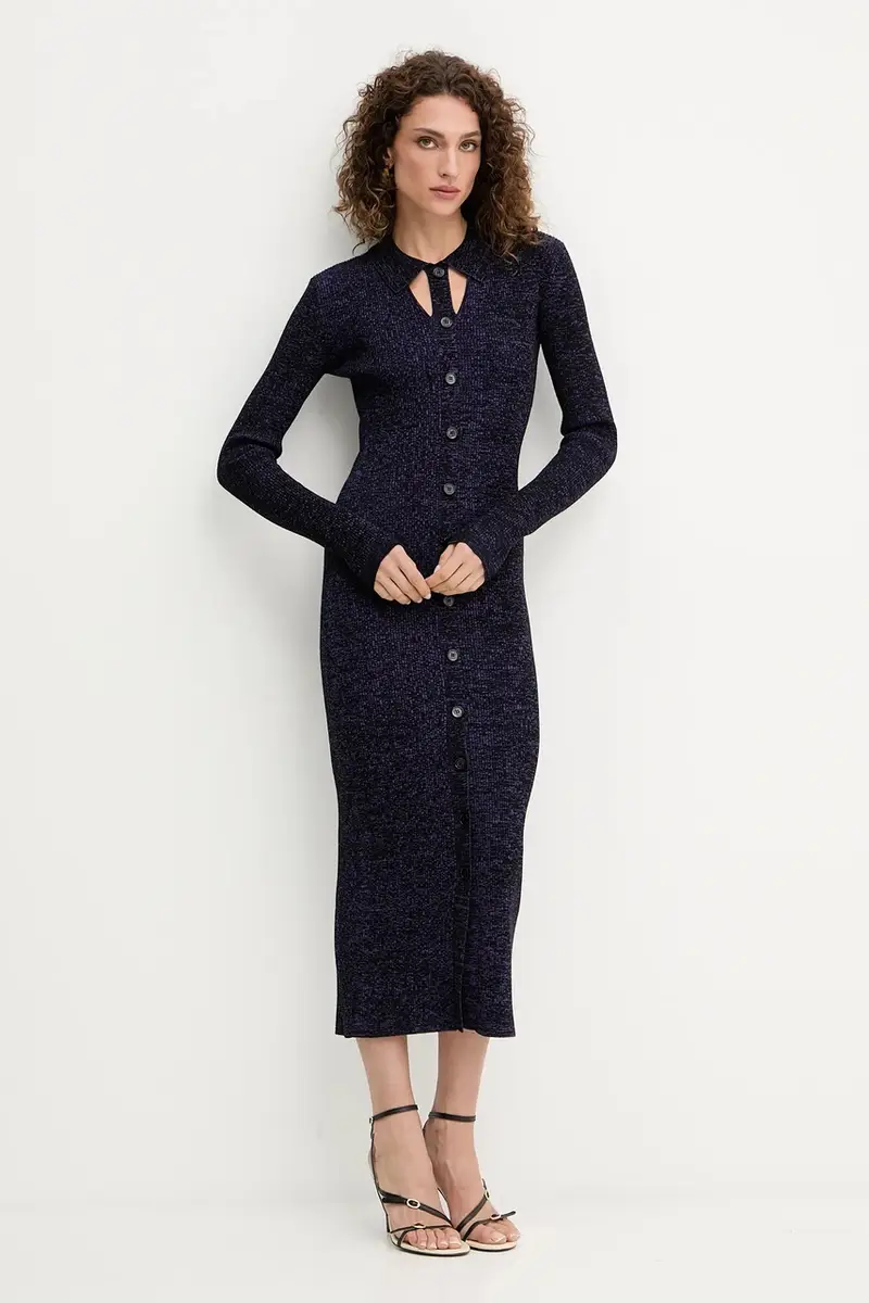 vestito colore violetto 8A1548 K269 miniatura 2