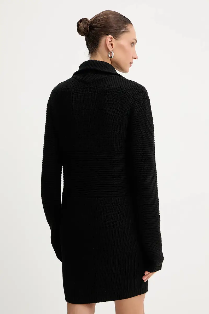 vestito con lana colore nero 2A2985 K9O3A miniatura 3