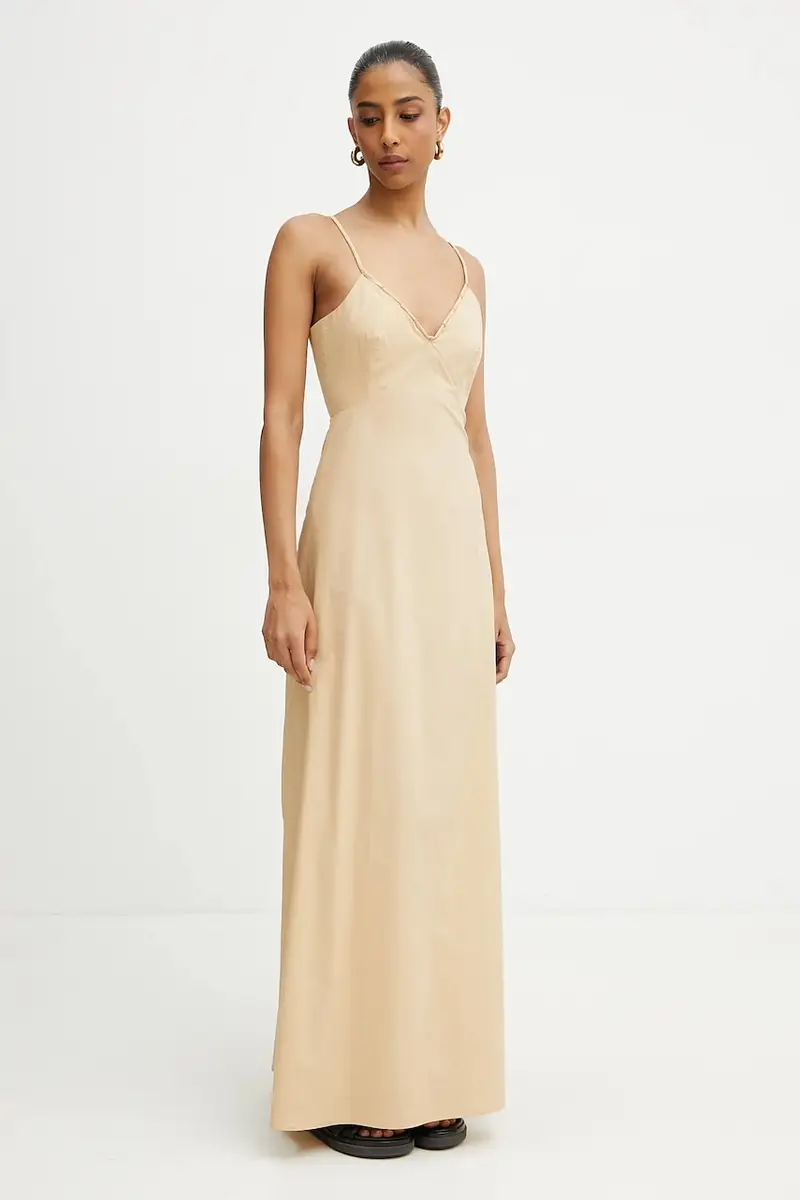 vestito in cotone colore beige 2A2884 A9B9