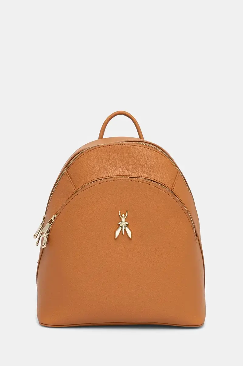 zaino in pelle donna colore arancione