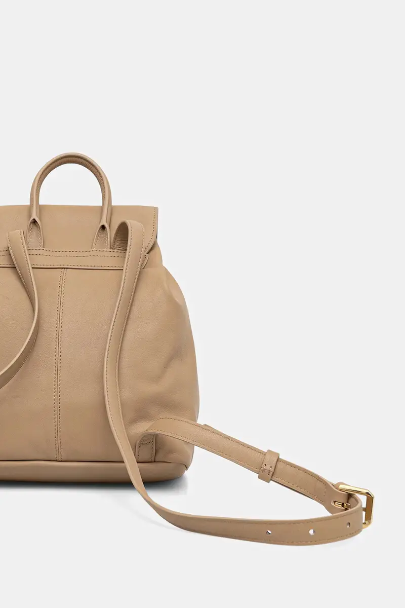 zaino in pelle donna colore beige 8B0285 L162 miniatura 3