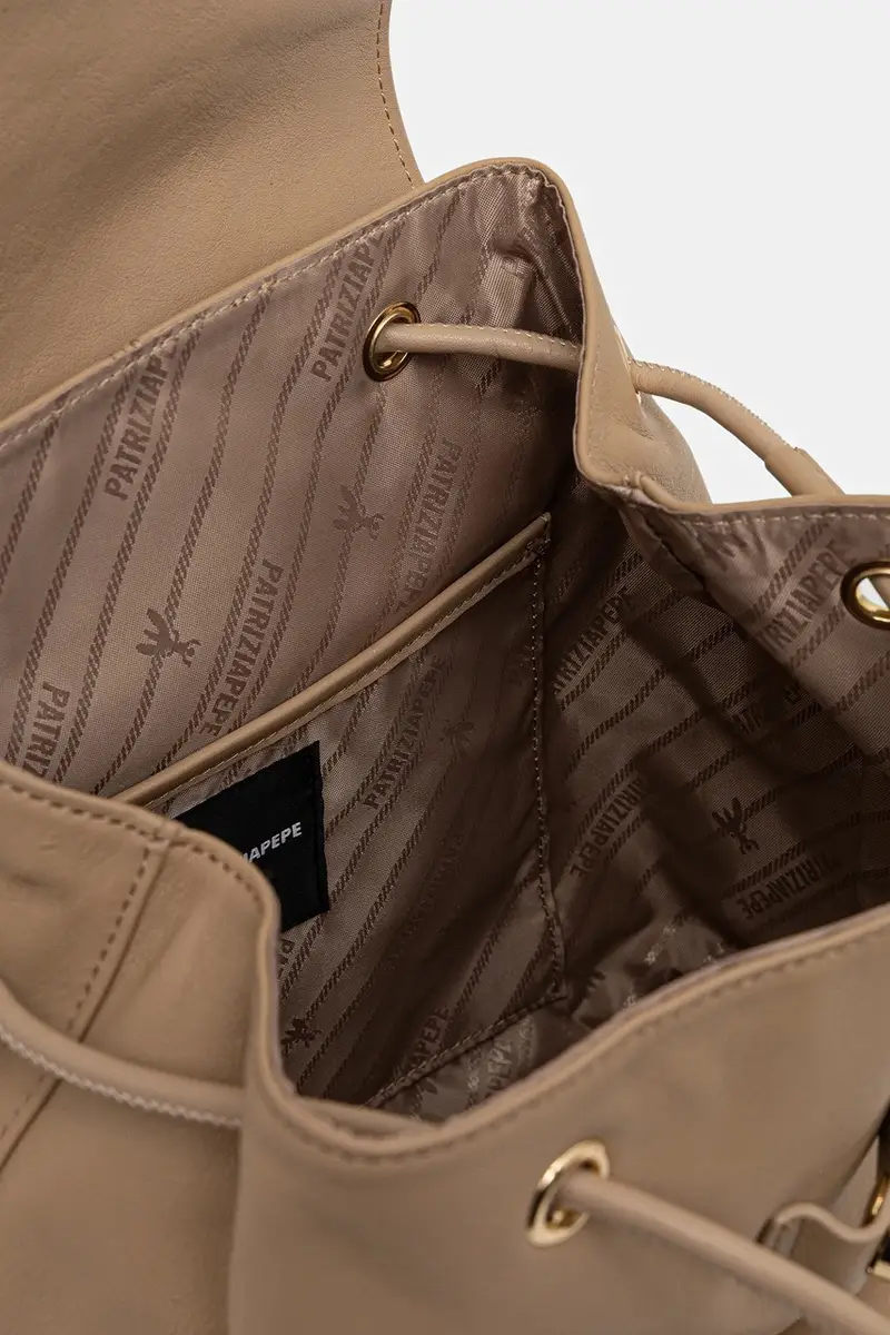 zaino in pelle donna colore beige 8B0285 L162 miniatura 4