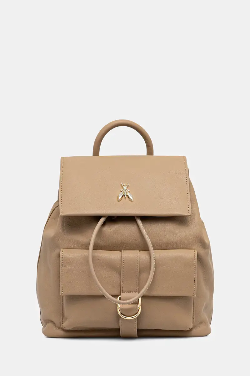 zaino in pelle donna colore beige 8B0285 L162