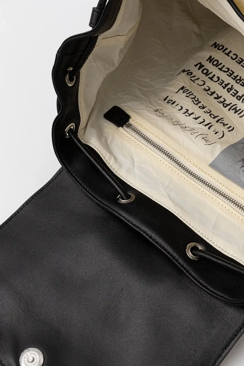 zaino in pelle donna colore nero 2B0141 L113 miniatura 5