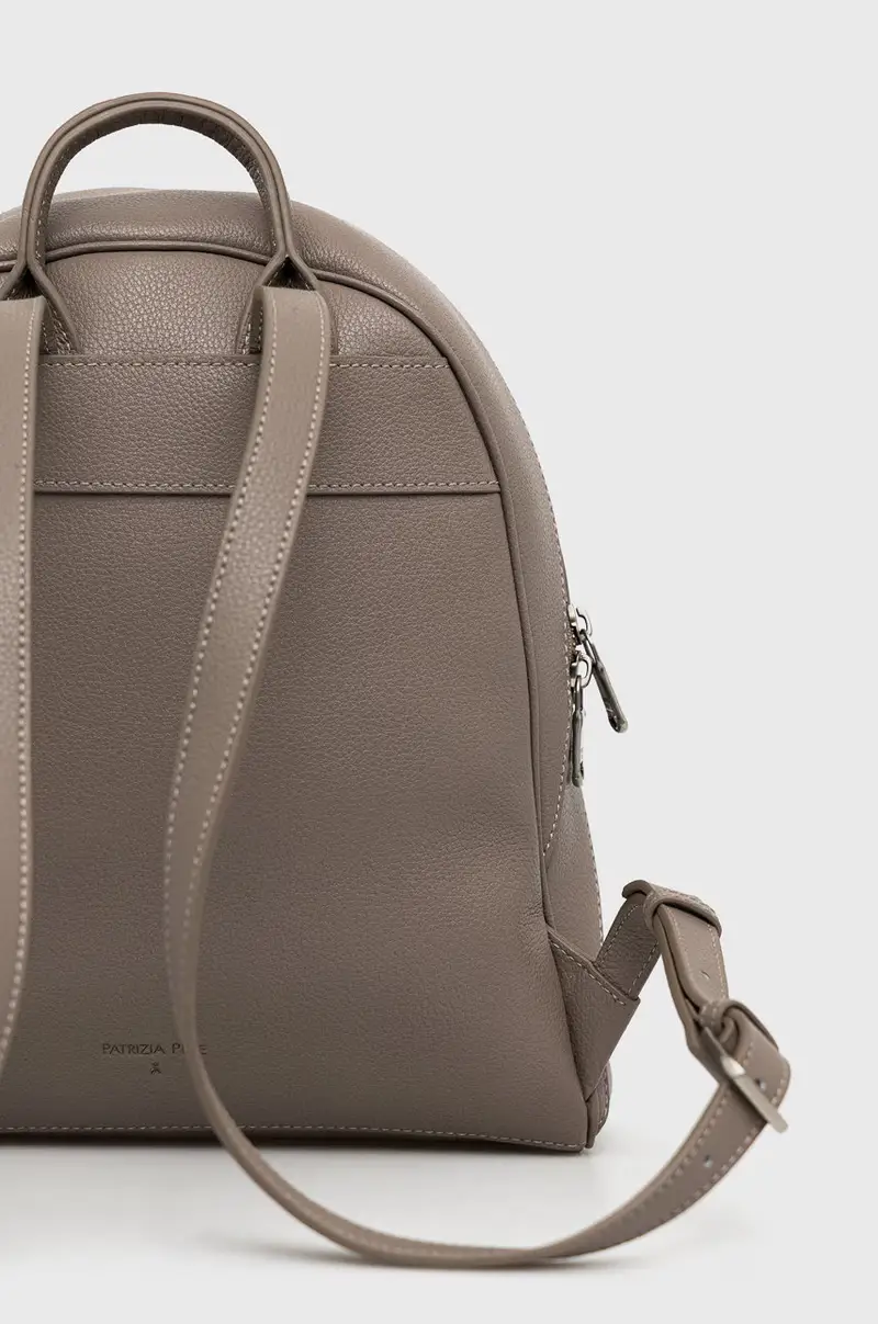 zaino in pelle Marrone miniatura 5