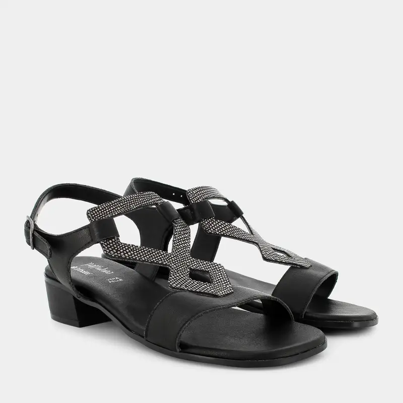 Sandali Patti Di Luna da Donna, nero miniatura 2