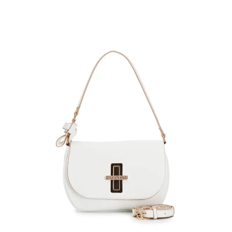 pattina con dettaglio charm con fiocco bianco