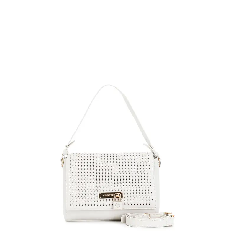 pattina con infilatura e accessorio lucchetto panna taglia unica