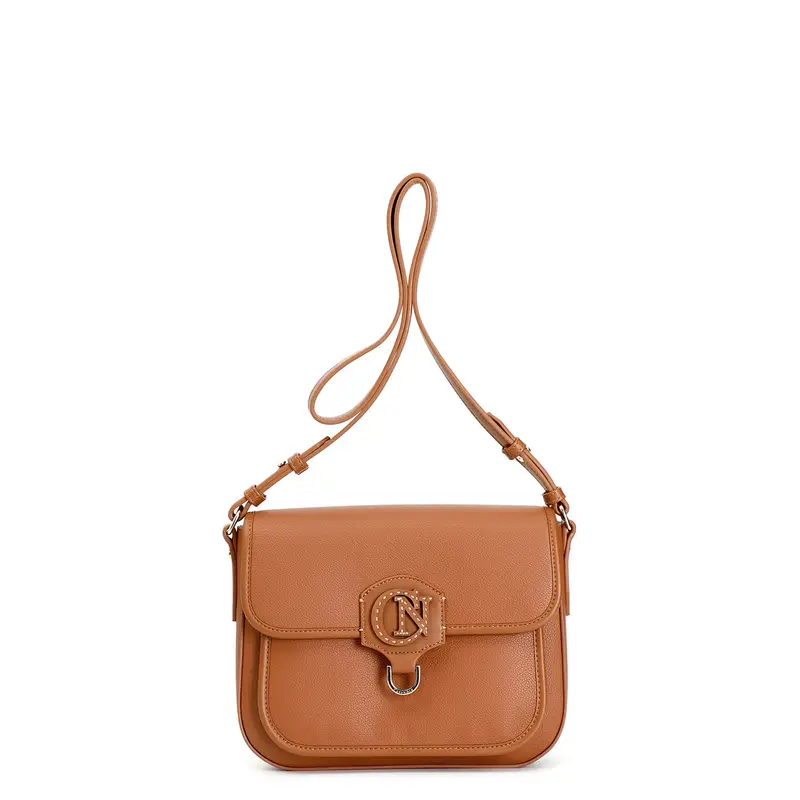 pattina con logo patch cuoio taglia unica