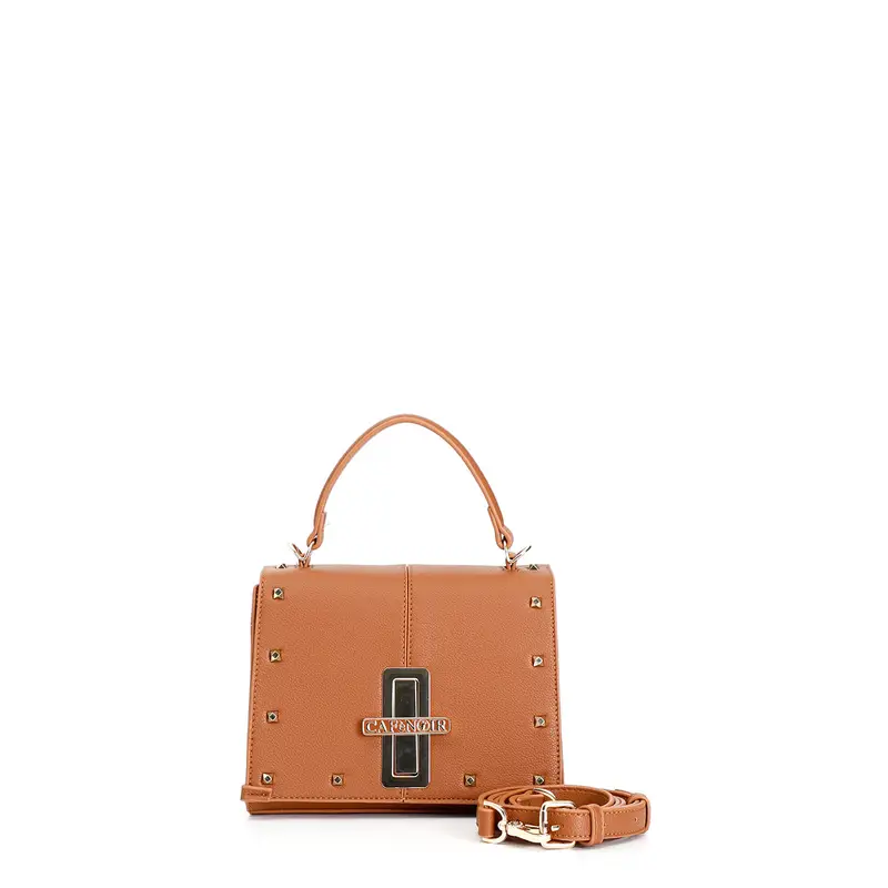 pattina piccole con borchie sfaccettate cuoio taglia unica