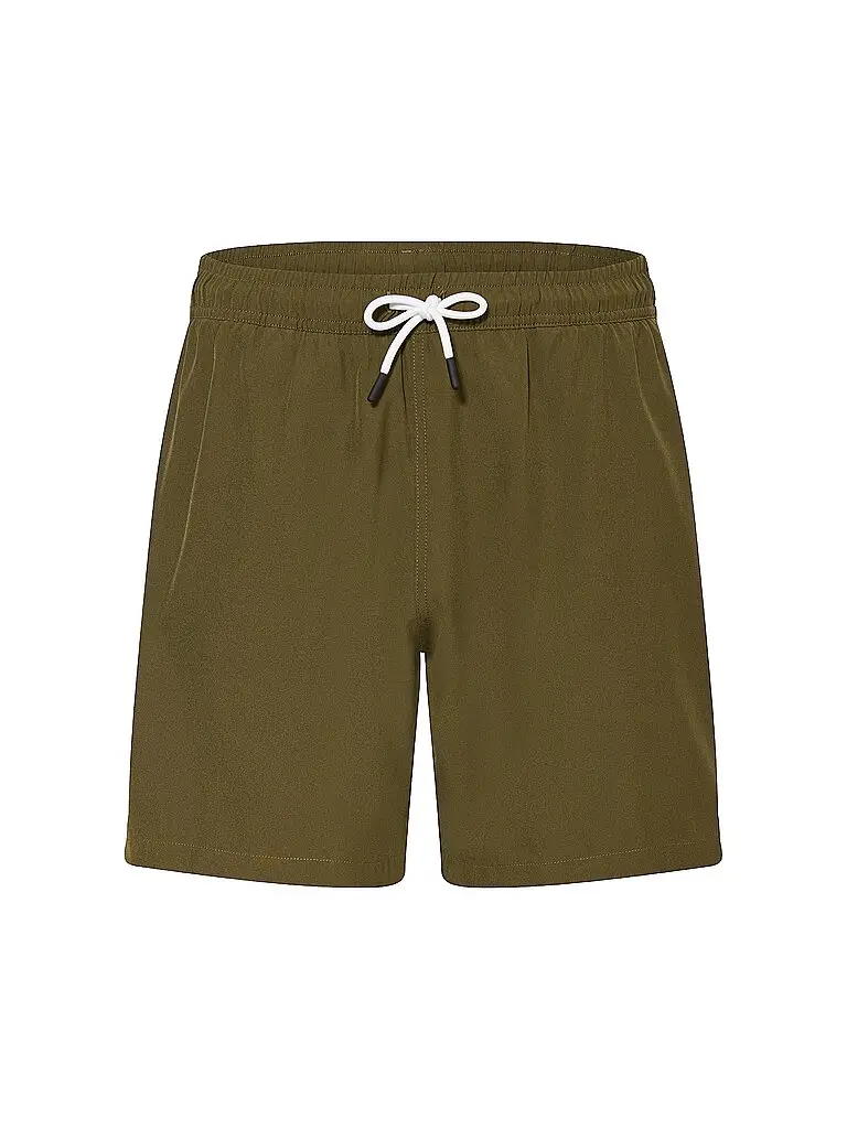 Pantaloncini da bagno da uomo Solid oliva | S