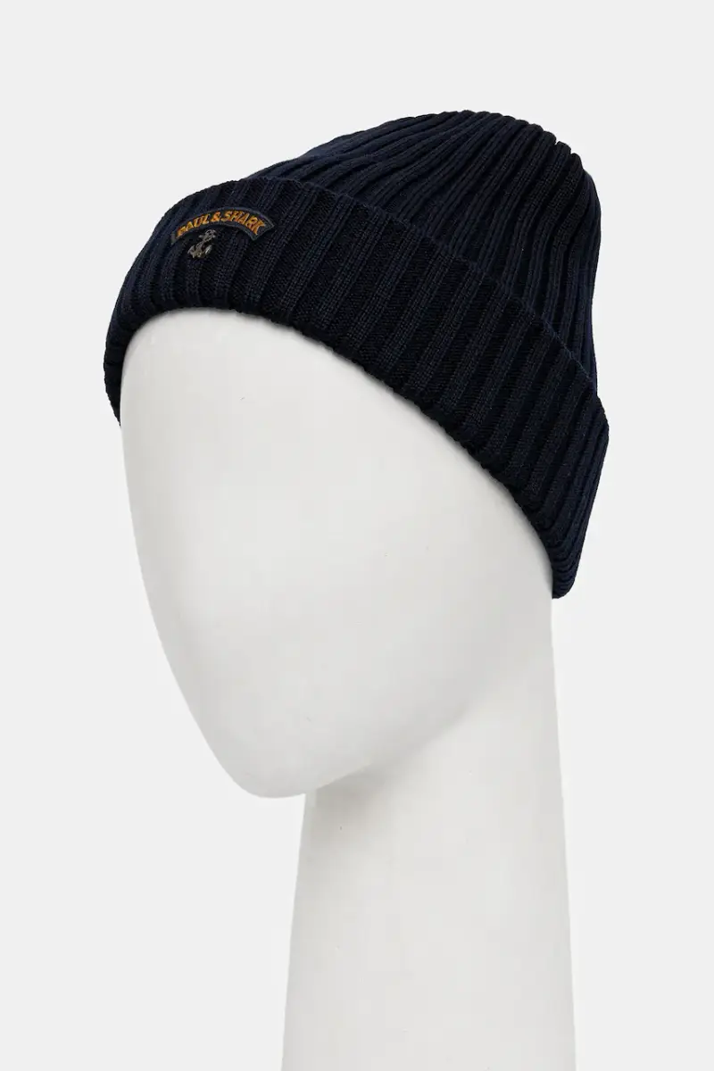 berretto in lana colore blu navy 99311030 miniatura 2