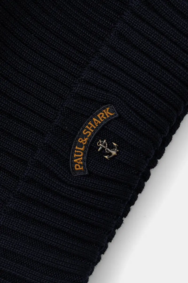 berretto in lana colore blu navy 99311030 miniatura 3