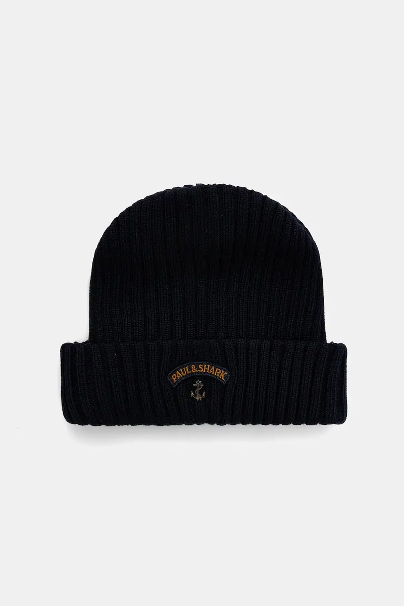 berretto in lana colore blu navy 99311030