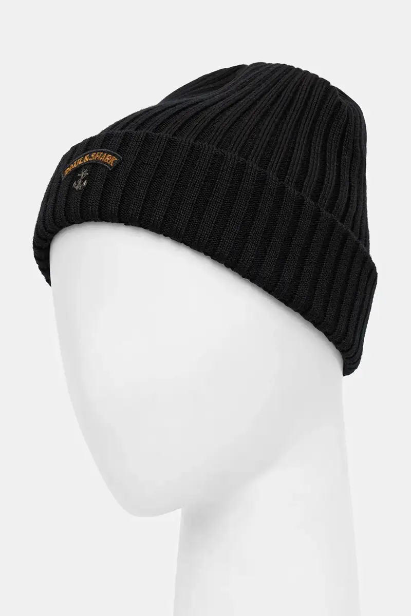 berretto in lana colore nero 99311030 miniatura 2