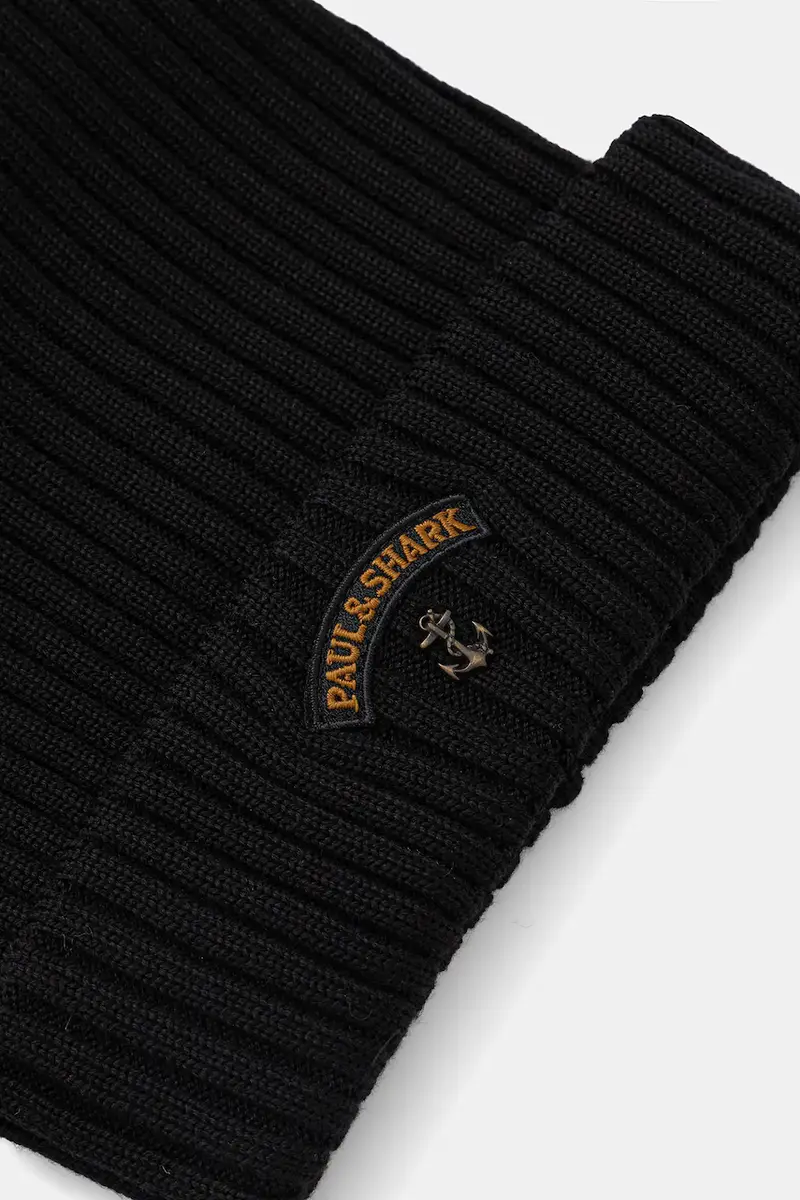 berretto in lana colore nero 99311030 miniatura 3