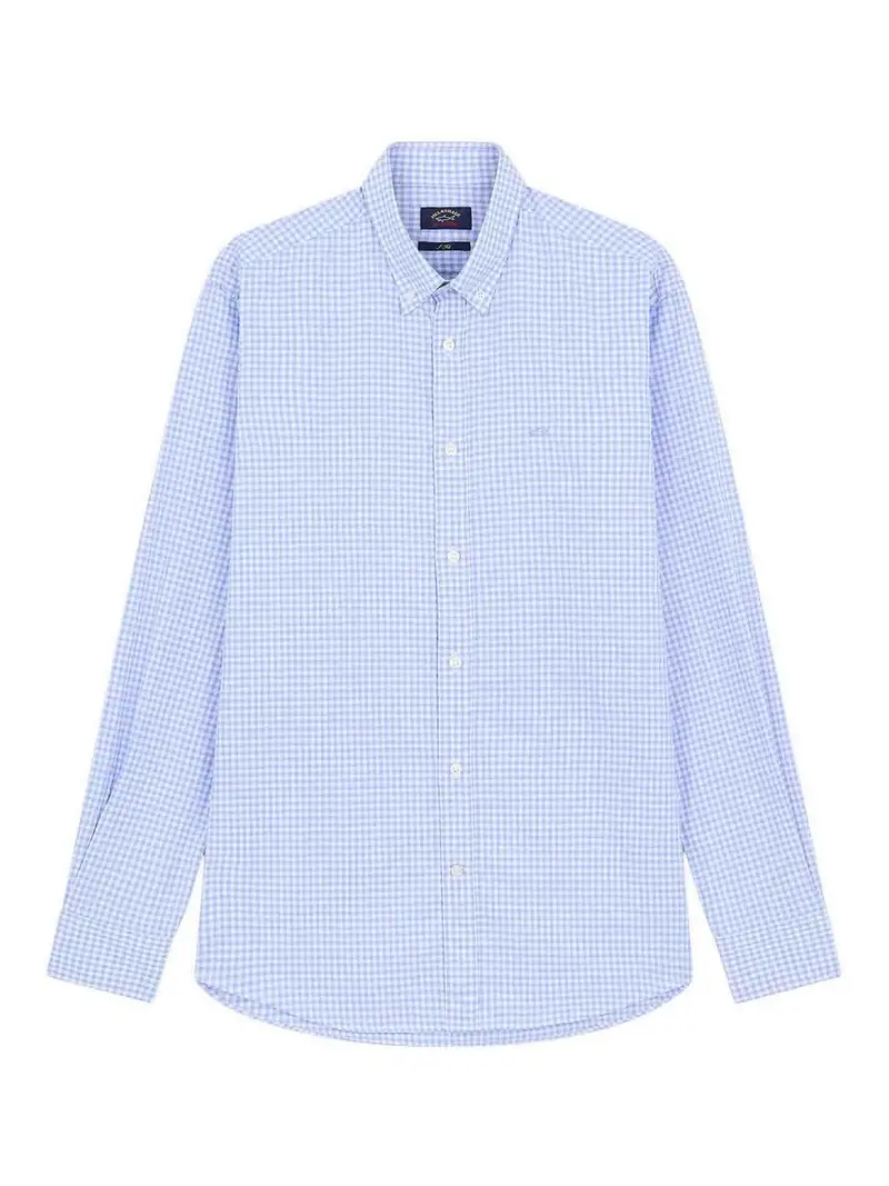 Paul & Shark Camicia A Quadri Bianco