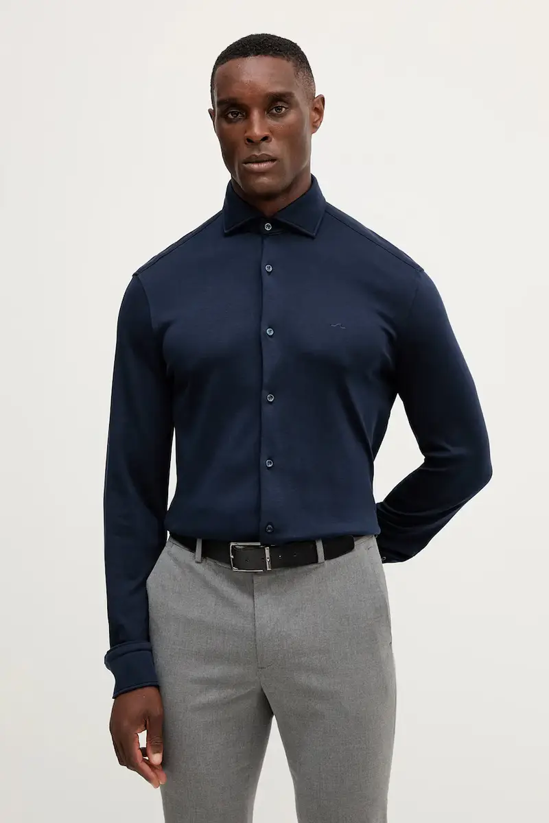 camicia in cotone uomo colore blu navy 15313315CF