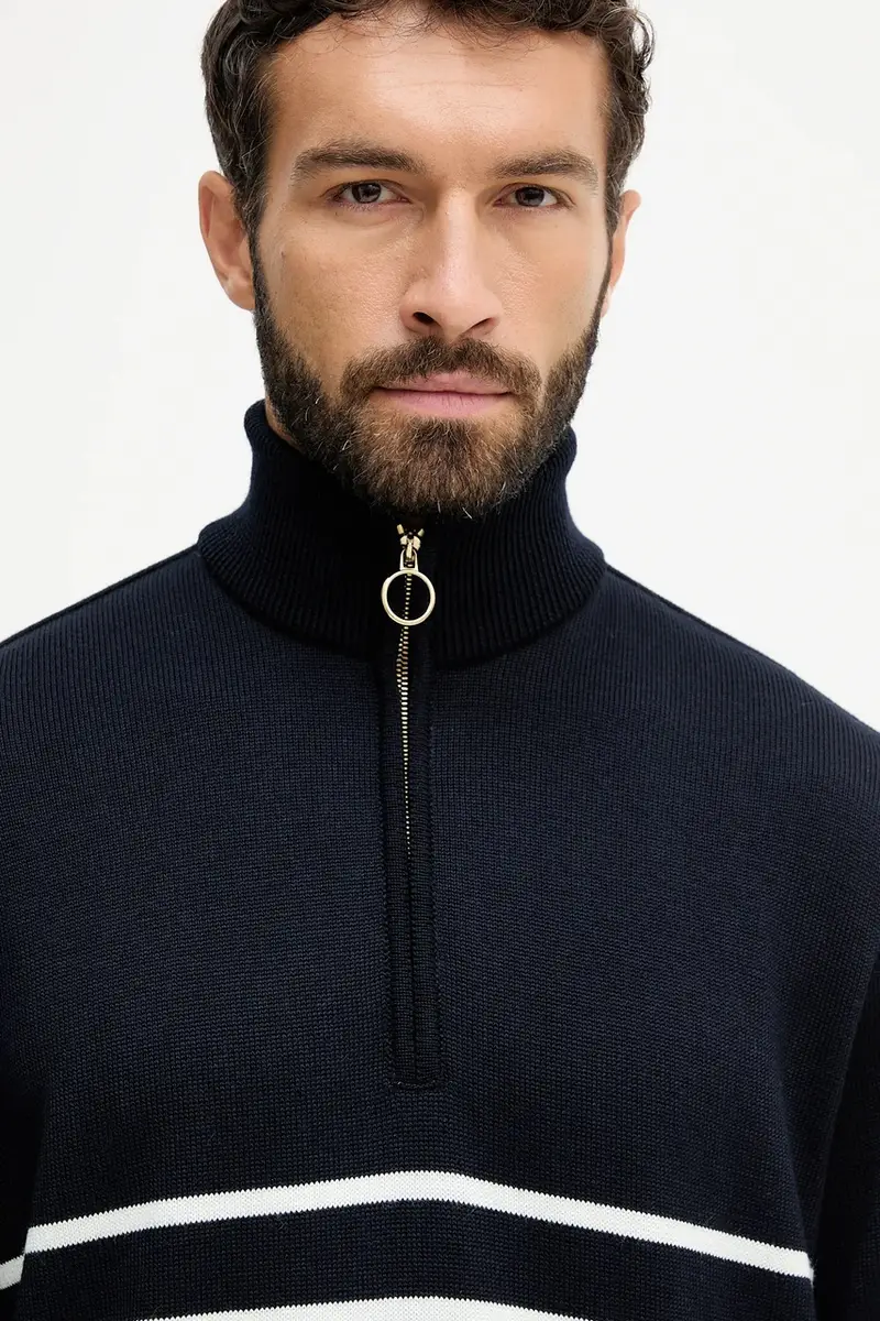 maglione in lana uomo colore blu 15311142 miniatura 4