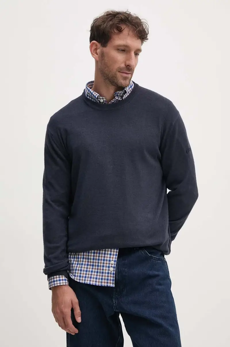 maglione in lana uomo colore blu navy 11311001