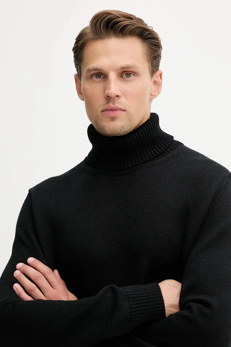 maglione in lana uomo colore nero 15311064 miniatura 4