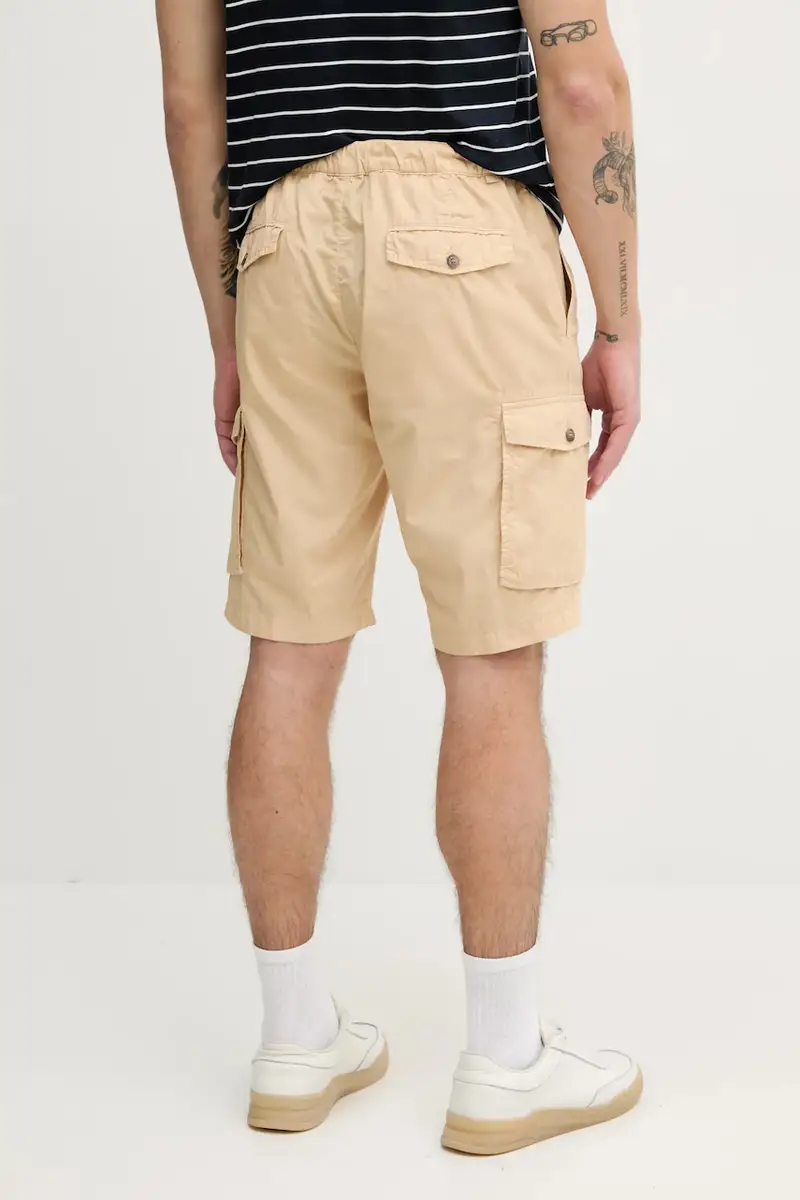 pantaloncini in cotone uomo colore beige 25414025 miniatura 3