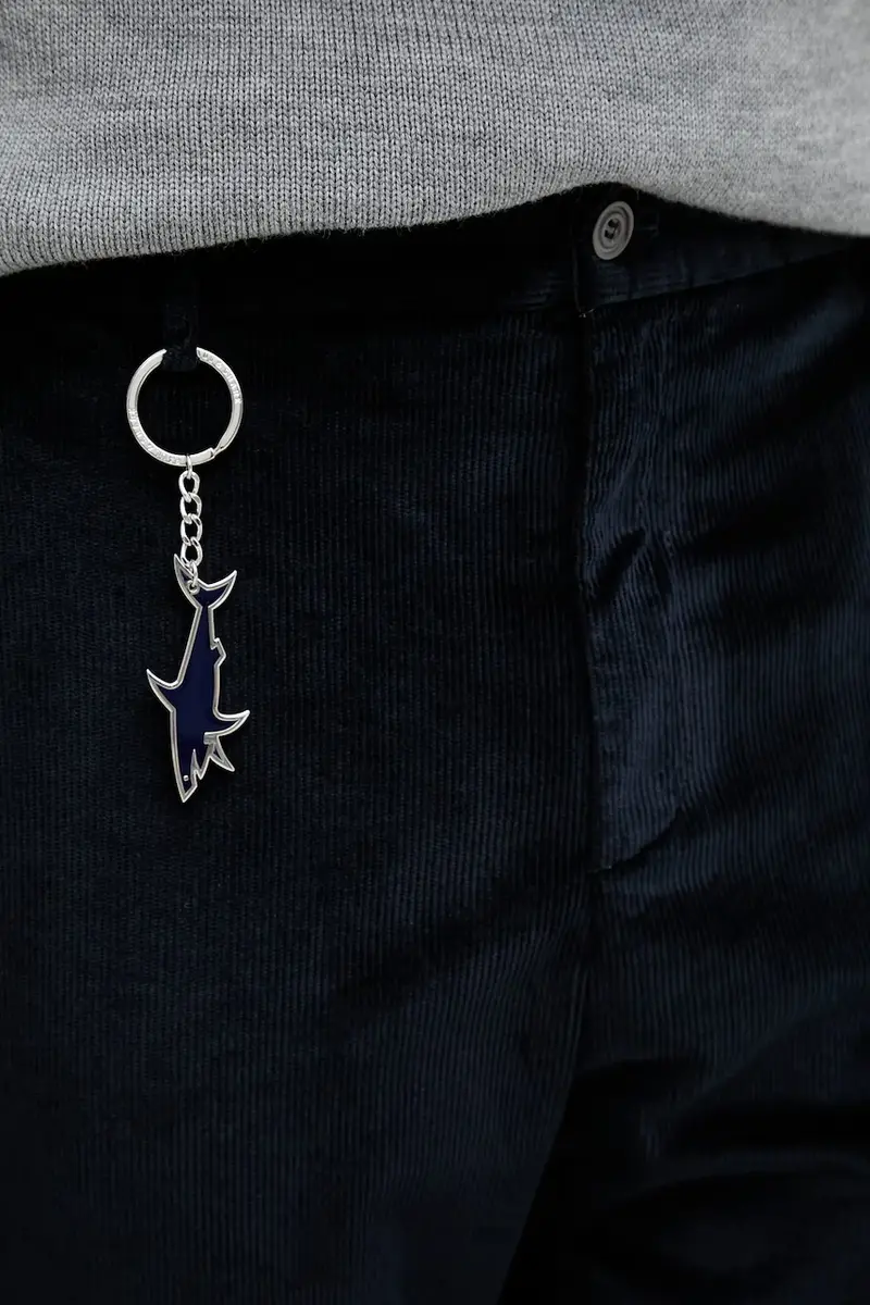 pantaloni in velluto a coste Blu navy miniatura 4