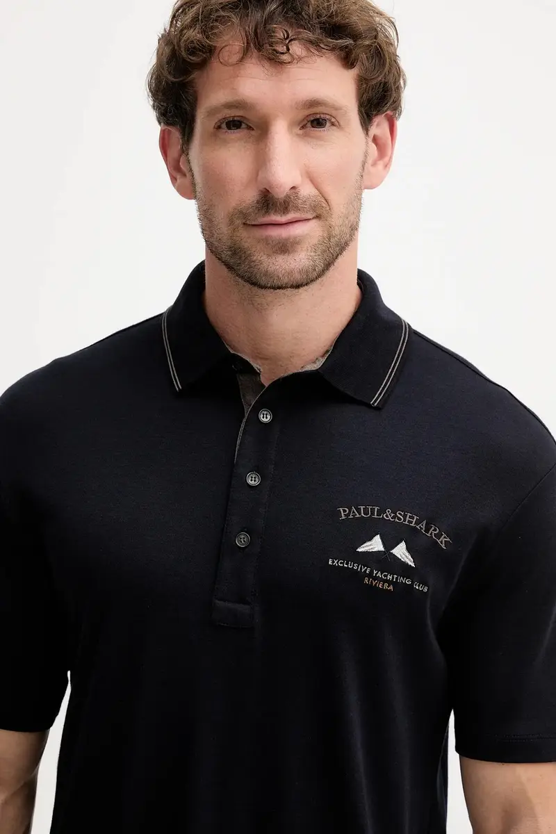 PAUL & SHARK Polo Uomo Blu 3841253 miniatura 4