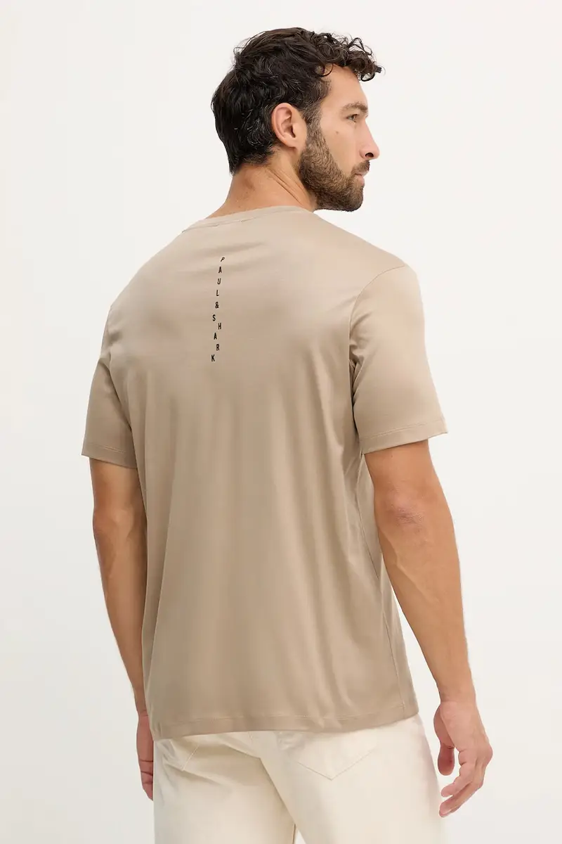 PAUL & SHARK T-shirt Uomo Beige 3894278 miniatura 3