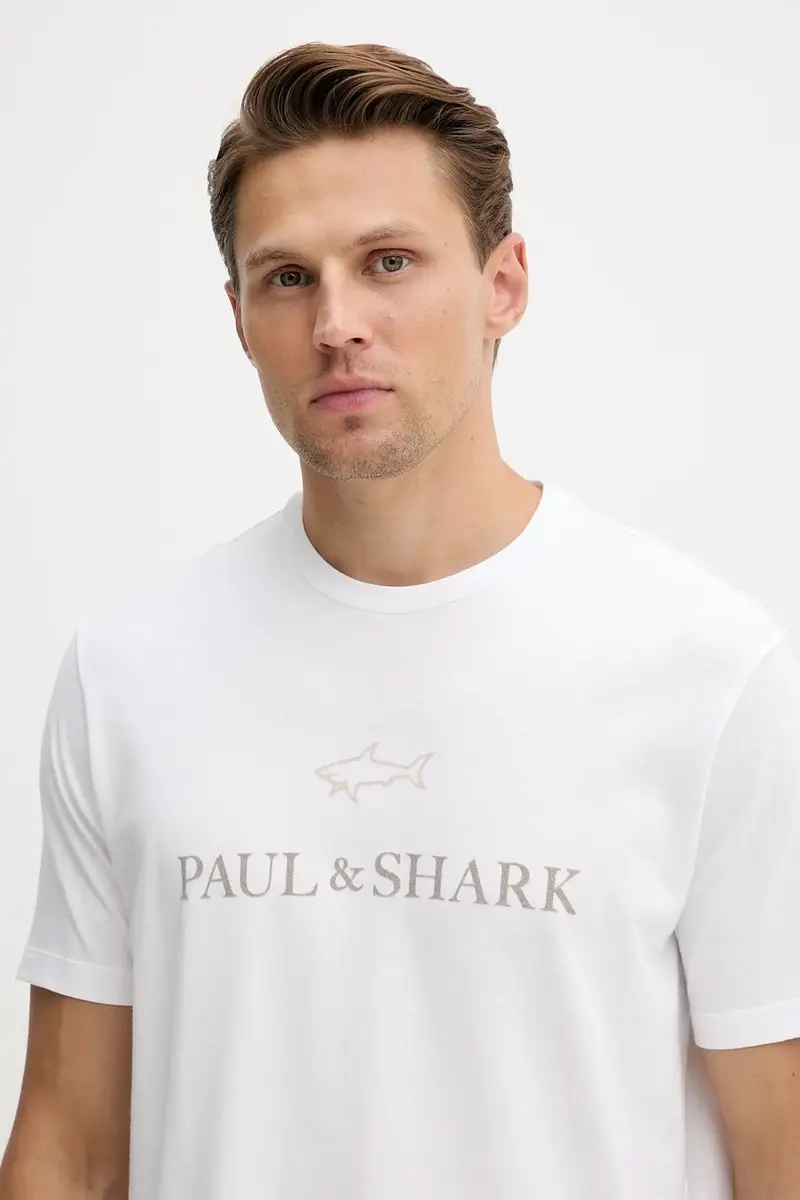 PAUL & SHARK T-shirt Uomo Bianco 3840643 miniatura 4