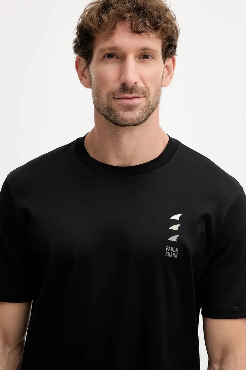 PAUL & SHARK T-shirt Uomo Nero 3846372 miniatura 4