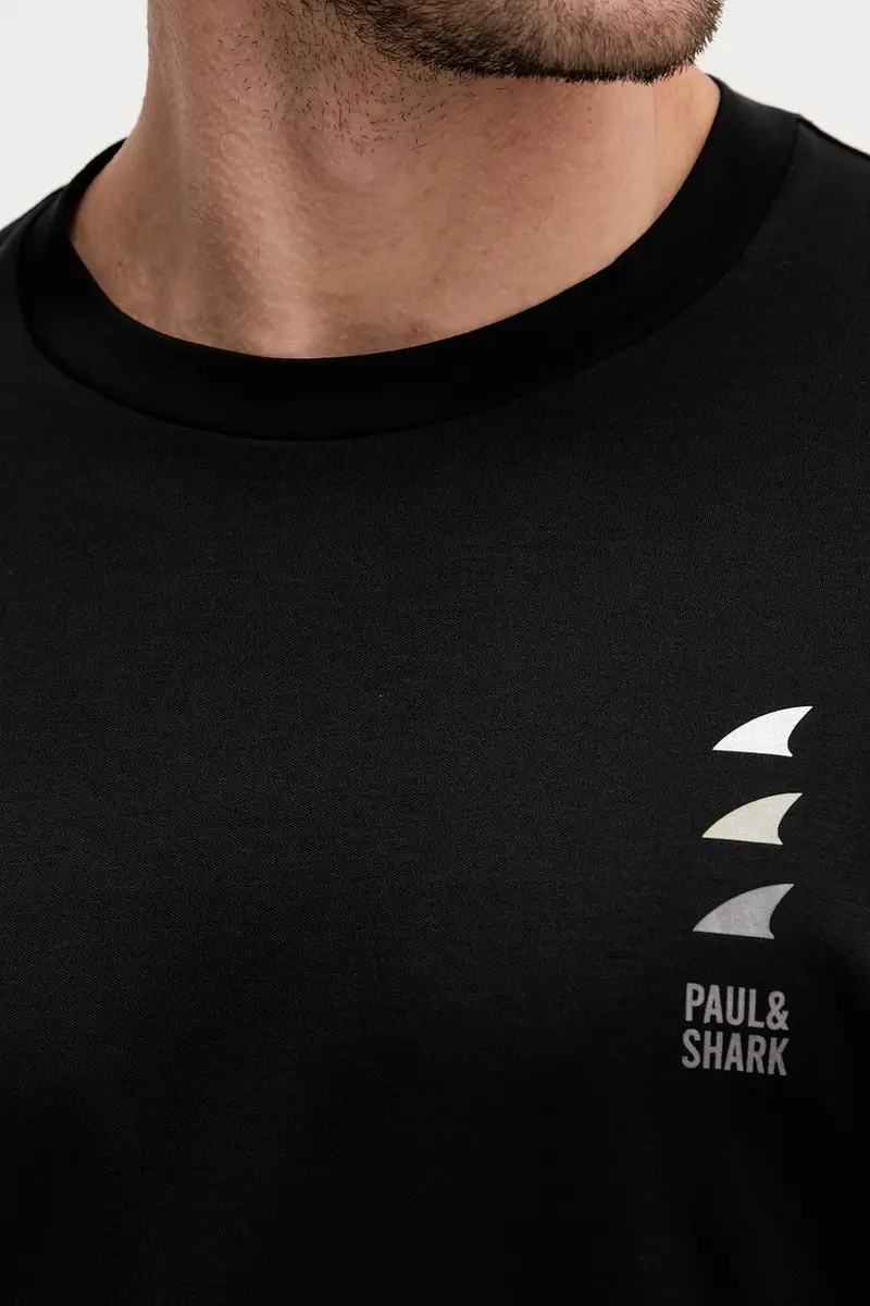 PAUL & SHARK T-shirt Uomo Nero 3846372 miniatura 5